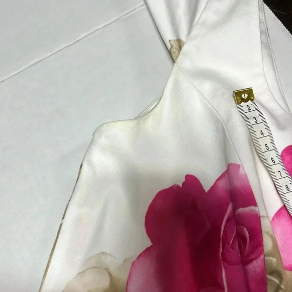 Calvin Klein Bouffant Floral‎ Dress Midi Party Wedding Guest Easter Garden Girl - Picture 5 of 14